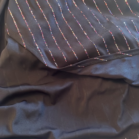 MARC JACOBS Glitter Pinstripe Dress Glitter-embellished Stretch-knit Size XS - Picture 14 of 17